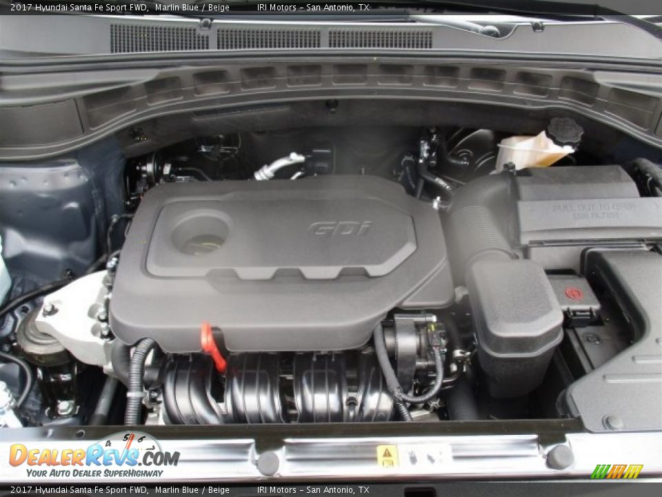 2017 Hyundai Santa Fe Sport FWD Marlin Blue / Beige Photo #21