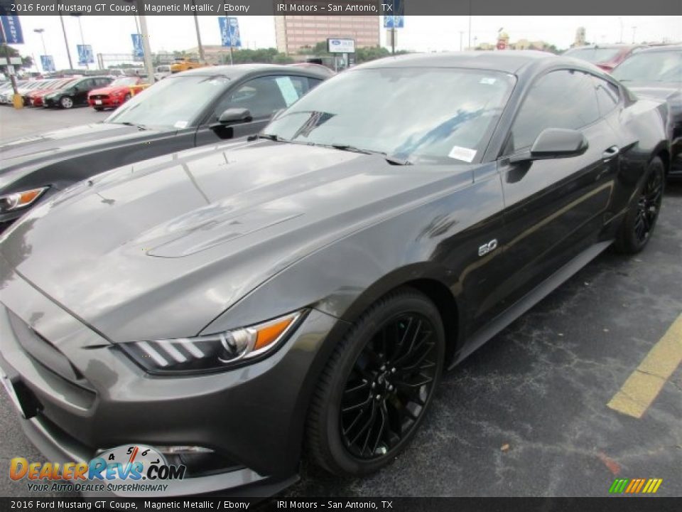 2016 Ford Mustang GT Coupe Magnetic Metallic / Ebony Photo #2