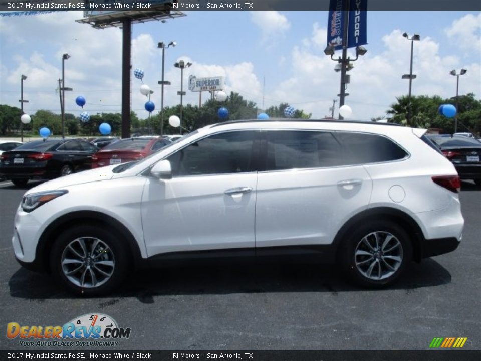 2017 Hyundai Santa Fe SE Monaco White / Black Photo #4