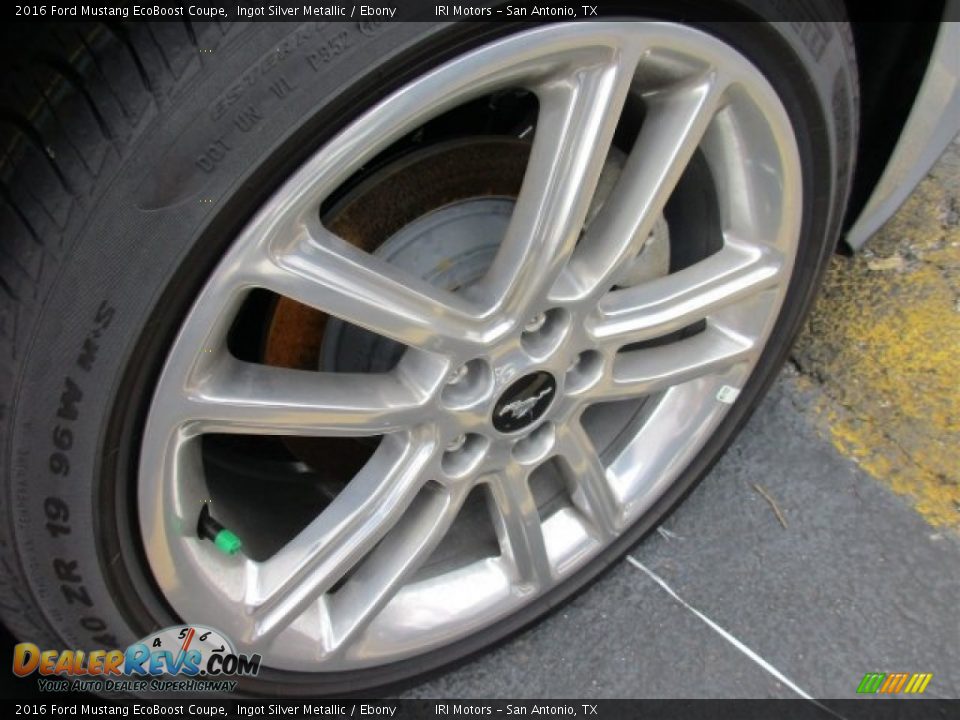 2016 Ford Mustang EcoBoost Coupe Ingot Silver Metallic / Ebony Photo #3
