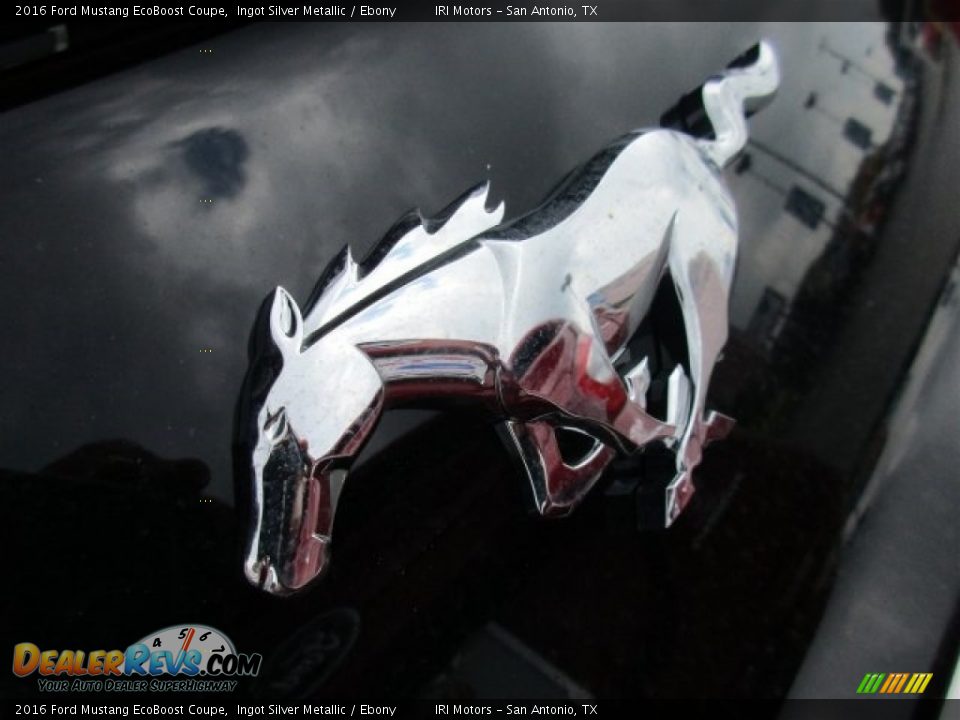 2016 Ford Mustang EcoBoost Coupe Ingot Silver Metallic / Ebony Photo #5
