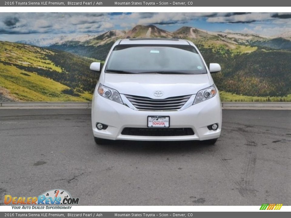 2016 Toyota Sienna XLE Premium Blizzard Pearl / Ash Photo #2