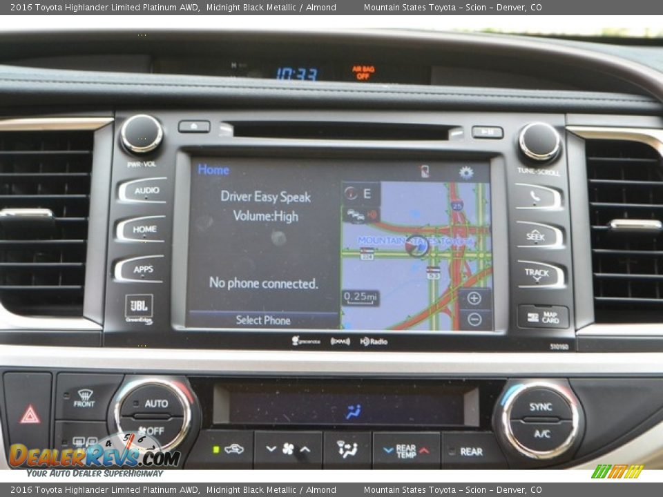 2016 Toyota Highlander Limited Platinum AWD Midnight Black Metallic / Almond Photo #6