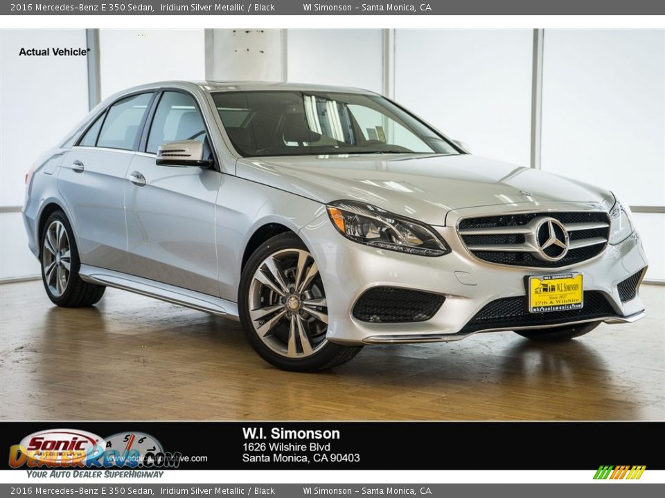2016 Mercedes-Benz E 350 Sedan Iridium Silver Metallic / Black Photo #1