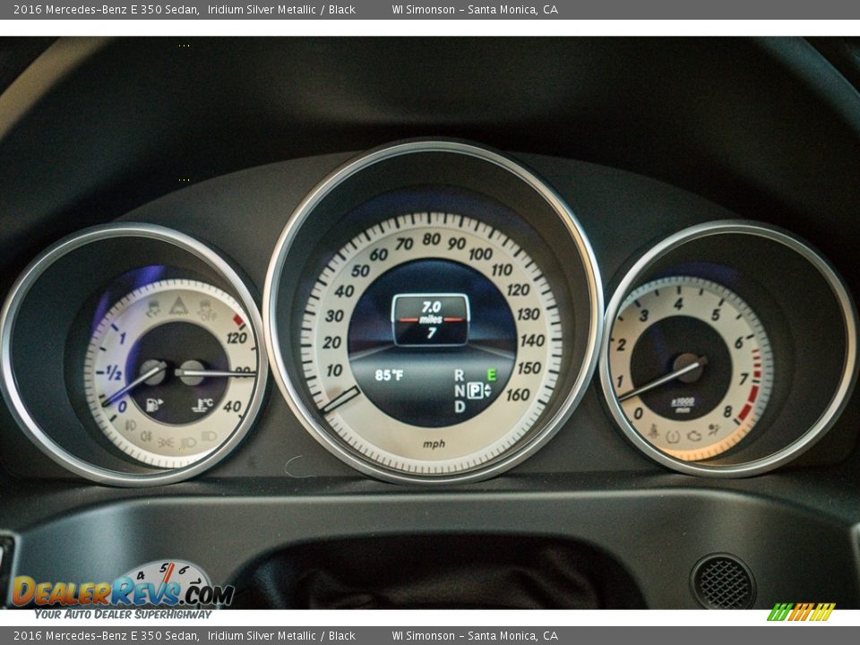 2016 Mercedes-Benz E 350 Sedan Iridium Silver Metallic / Black Photo #7