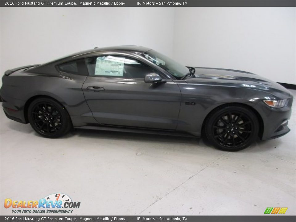 2016 Ford Mustang GT Premium Coupe Magnetic Metallic / Ebony Photo #8
