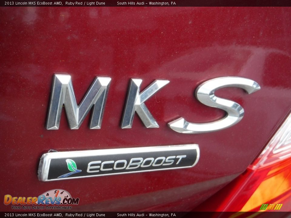 2013 Lincoln MKS EcoBoost AWD Ruby Red / Light Dune Photo #10