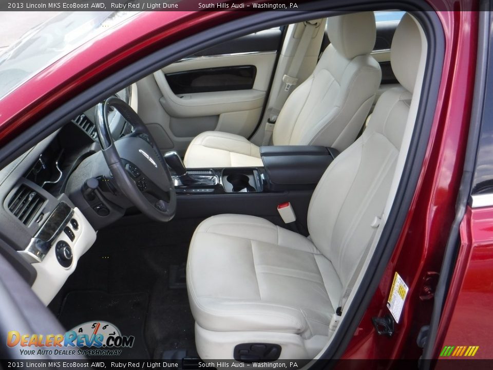 2013 Lincoln MKS EcoBoost AWD Ruby Red / Light Dune Photo #13