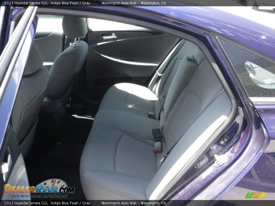 2011 Hyundai Sonata GLS Indigo Blue Pearl / Gray Photo #16
