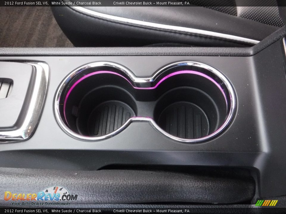 2012 Ford Fusion SEL V6 White Suede / Charcoal Black Photo #18