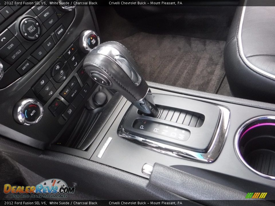 2012 Ford Fusion SEL V6 White Suede / Charcoal Black Photo #19
