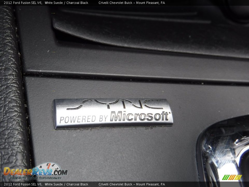 2012 Ford Fusion SEL V6 White Suede / Charcoal Black Photo #20