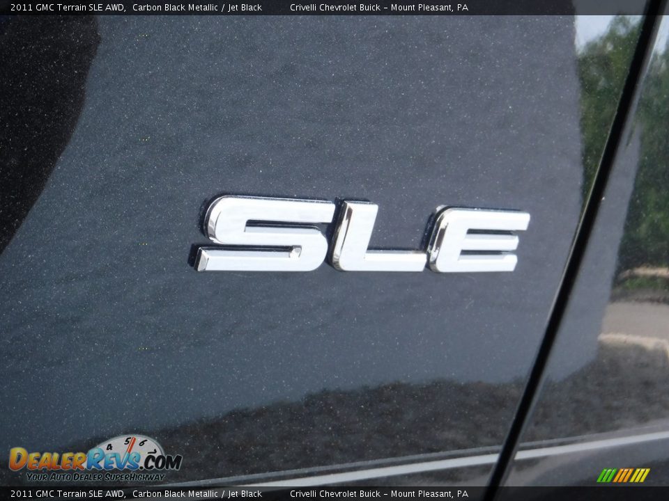 2011 GMC Terrain SLE AWD Carbon Black Metallic / Jet Black Photo #7