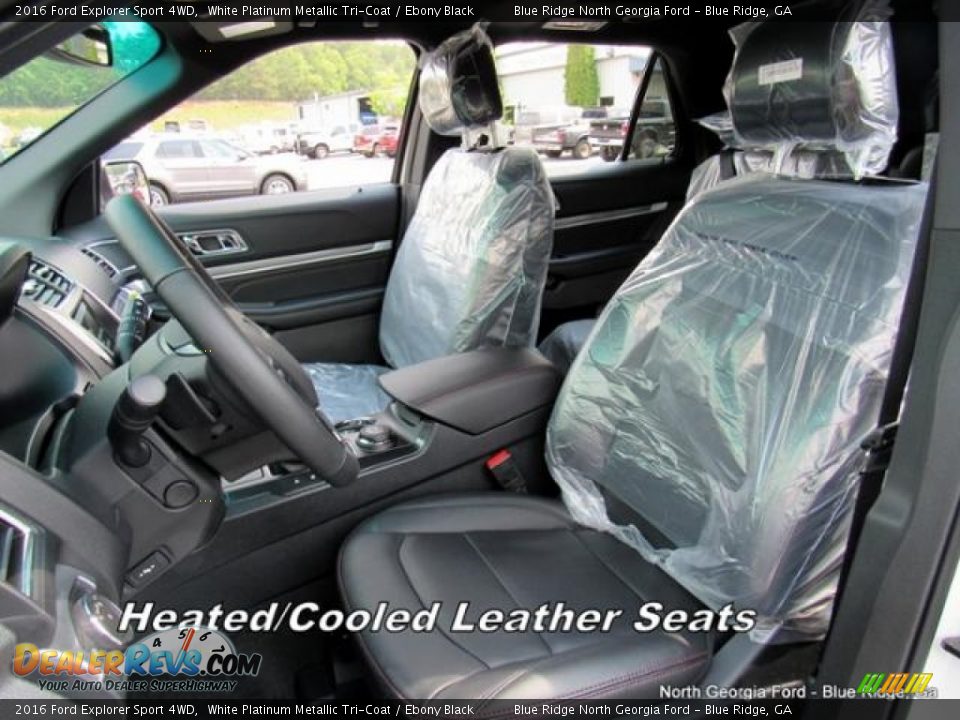 2016 Ford Explorer Sport 4WD White Platinum Metallic Tri-Coat / Ebony Black Photo #11