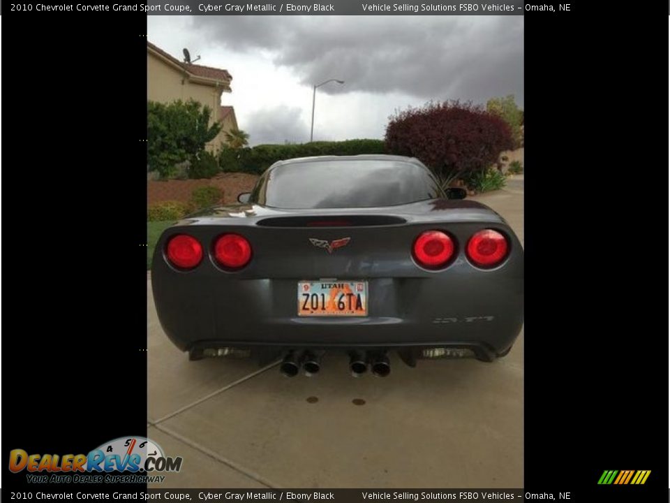 2010 Chevrolet Corvette Grand Sport Coupe Cyber Gray Metallic / Ebony Black Photo #4