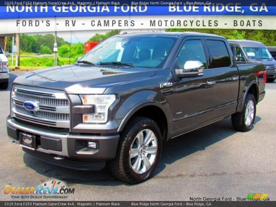 2016 Ford F150 Platinum SuperCrew 4x4 Magnetic / Platinum Black Photo #1