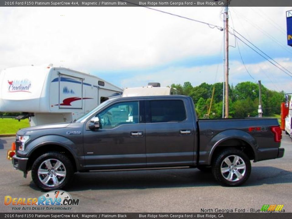2016 Ford F150 Platinum SuperCrew 4x4 Magnetic / Platinum Black Photo #2