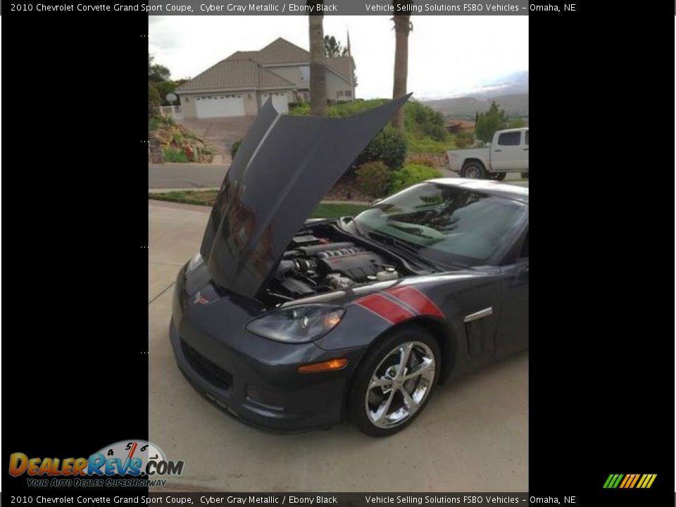 2010 Chevrolet Corvette Grand Sport Coupe Cyber Gray Metallic / Ebony Black Photo #13