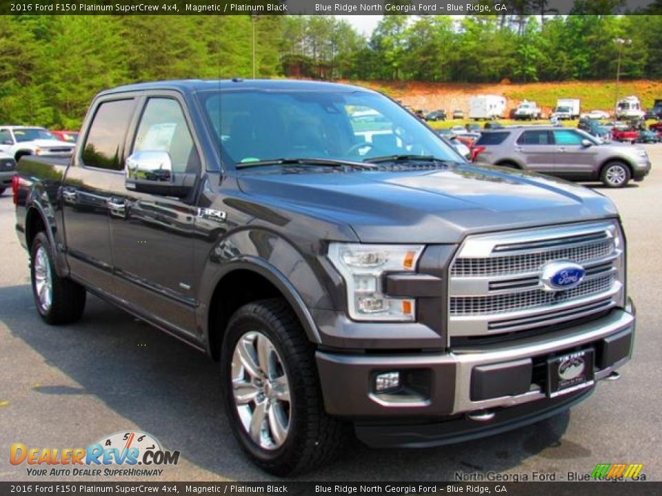 2016 Ford F150 Platinum SuperCrew 4x4 Magnetic / Platinum Black Photo #7