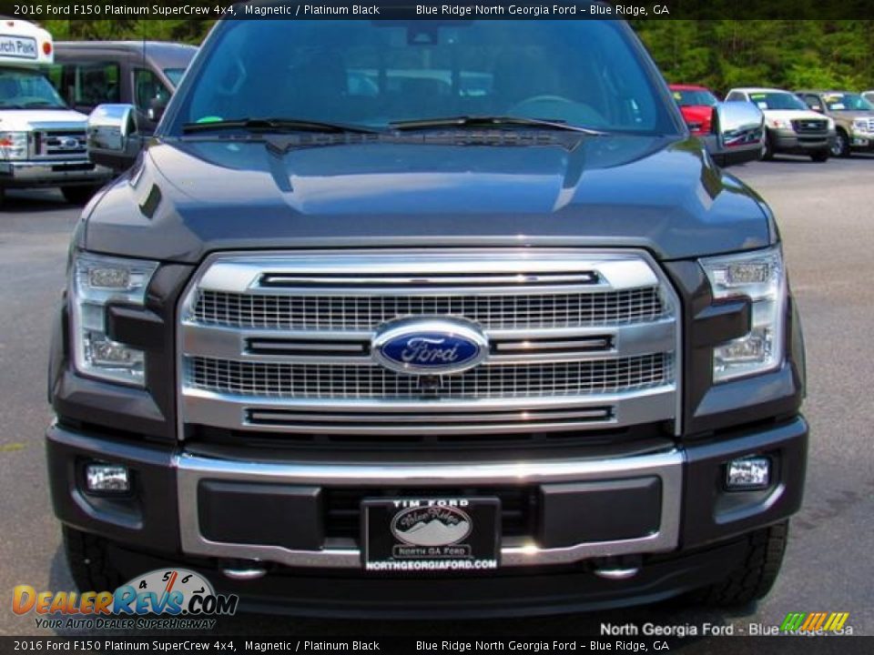 2016 Ford F150 Platinum SuperCrew 4x4 Magnetic / Platinum Black Photo #8