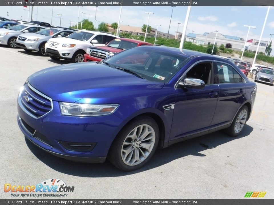 2013 Ford Taurus Limited Deep Impact Blue Metallic / Charcoal Black Photo #4