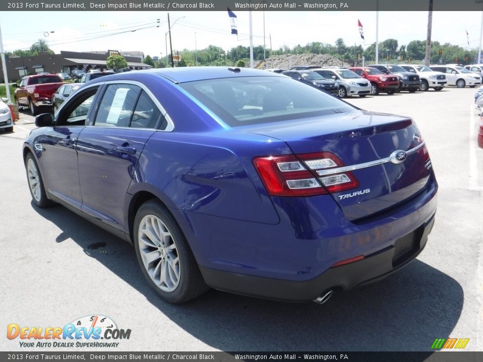 2013 Ford Taurus Limited Deep Impact Blue Metallic / Charcoal Black Photo #6