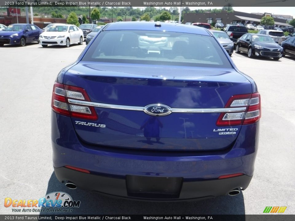 2013 Ford Taurus Limited Deep Impact Blue Metallic / Charcoal Black Photo #7