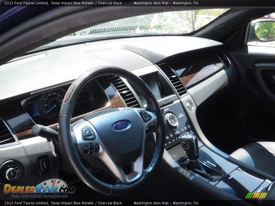 2013 Ford Taurus Limited Deep Impact Blue Metallic / Charcoal Black Photo #15