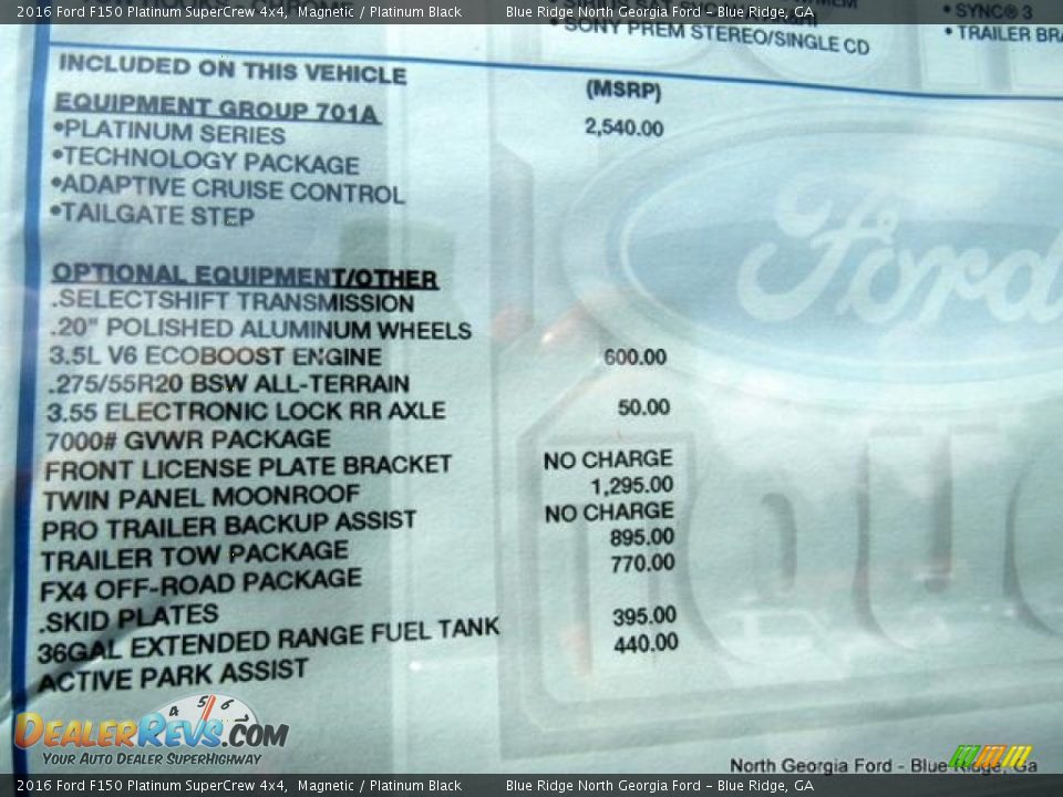 2016 Ford F150 Platinum SuperCrew 4x4 Magnetic / Platinum Black Photo #30