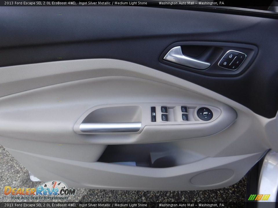 2013 Ford Escape SEL 2.0L EcoBoost 4WD Ingot Silver Metallic / Medium Light Stone Photo #14