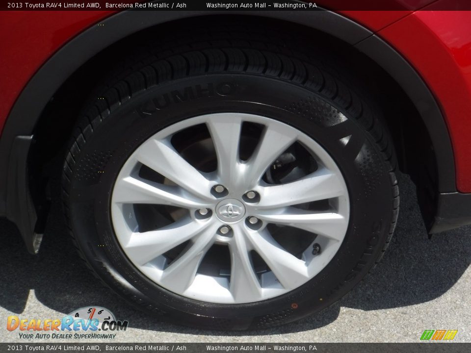 2013 Toyota RAV4 Limited AWD Barcelona Red Metallic / Ash Photo #3