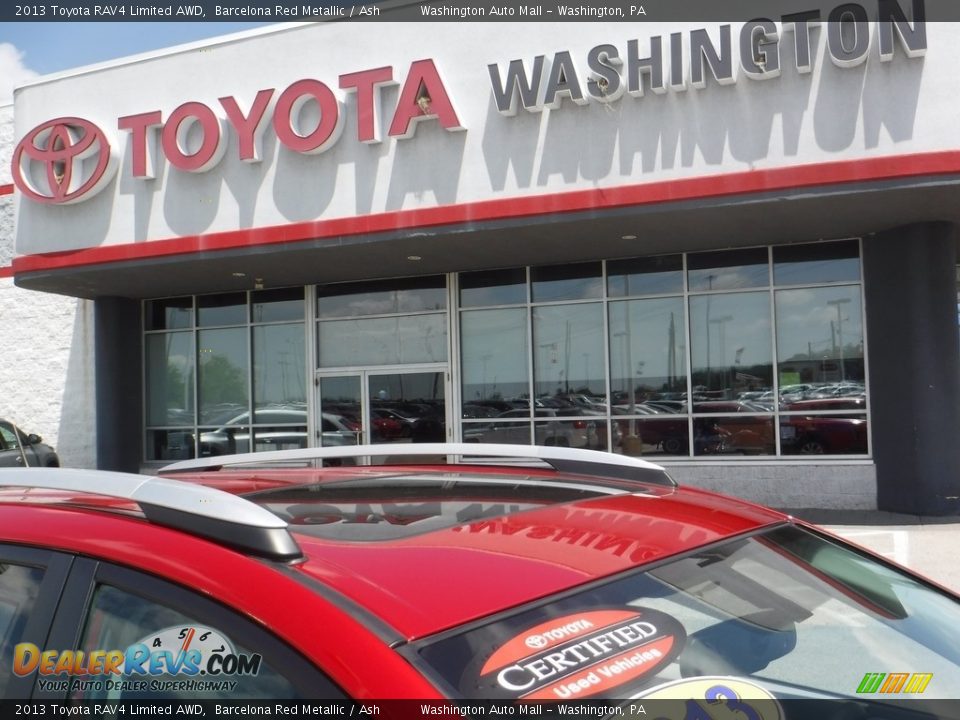 2013 Toyota RAV4 Limited AWD Barcelona Red Metallic / Ash Photo #4