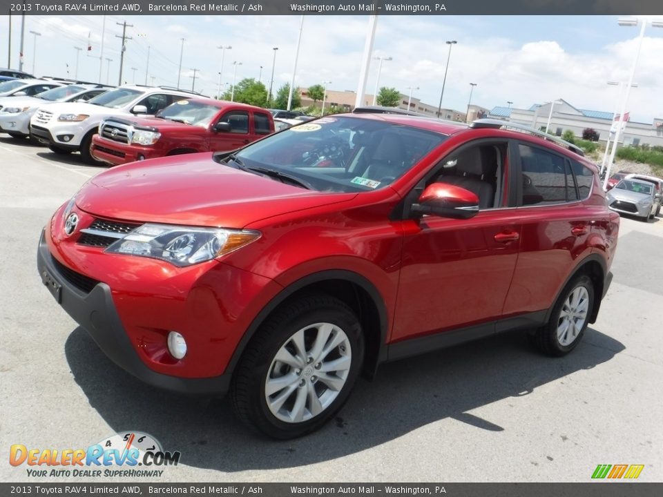 2013 Toyota RAV4 Limited AWD Barcelona Red Metallic / Ash Photo #6