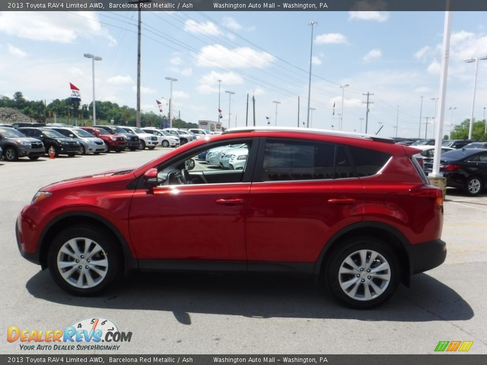 2013 Toyota RAV4 Limited AWD Barcelona Red Metallic / Ash Photo #7