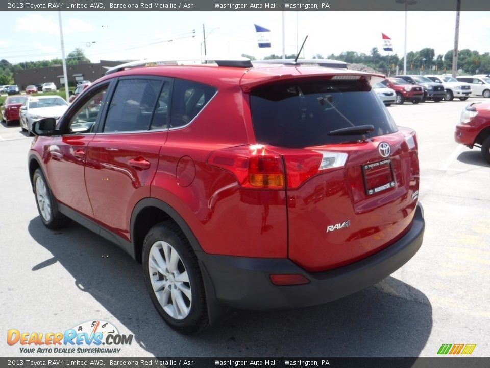 2013 Toyota RAV4 Limited AWD Barcelona Red Metallic / Ash Photo #8