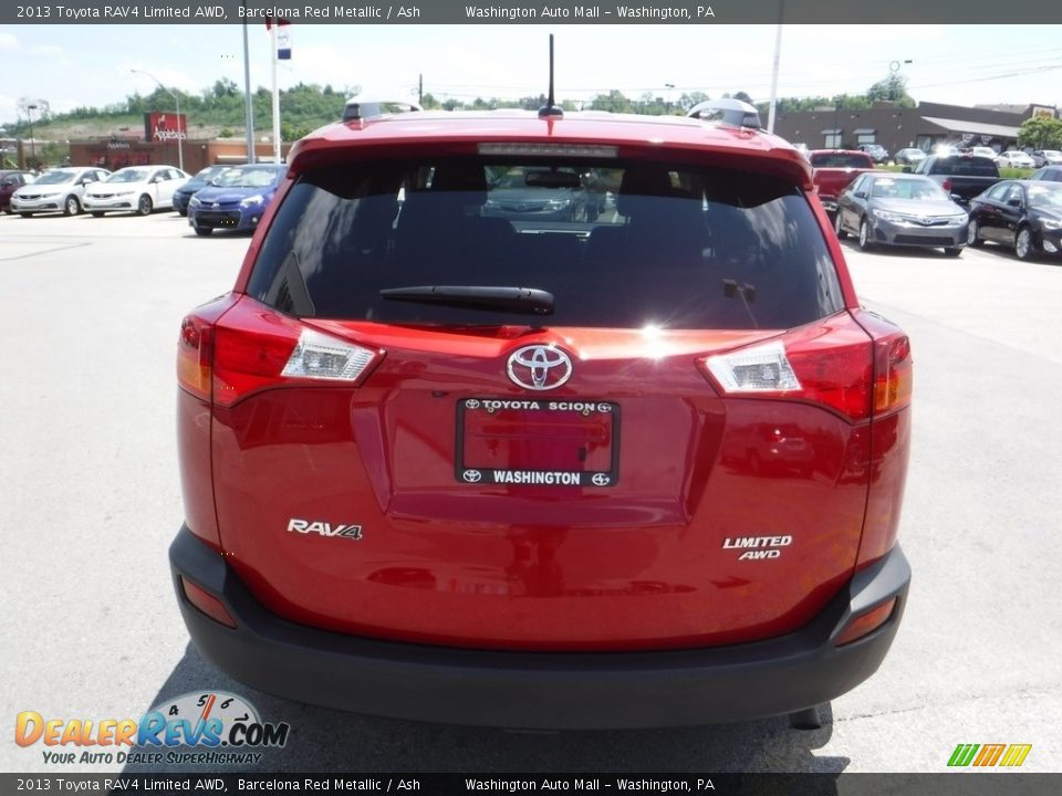 2013 Toyota RAV4 Limited AWD Barcelona Red Metallic / Ash Photo #9