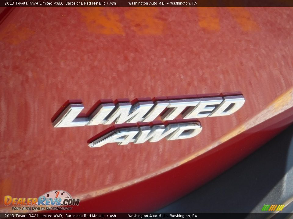 2013 Toyota RAV4 Limited AWD Barcelona Red Metallic / Ash Photo #10