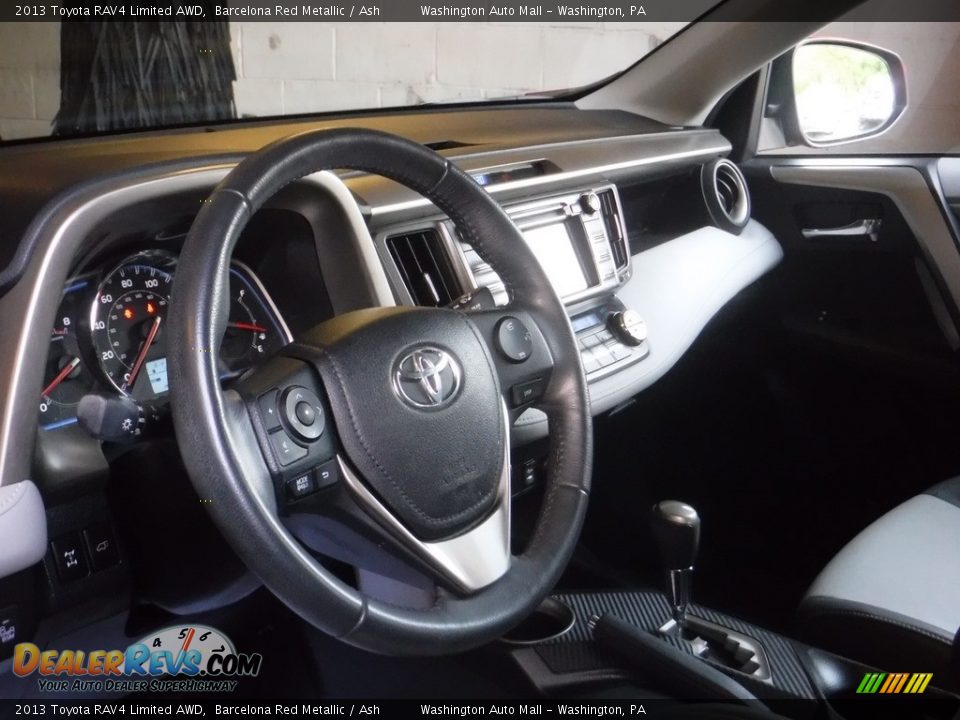 2013 Toyota RAV4 Limited AWD Barcelona Red Metallic / Ash Photo #13