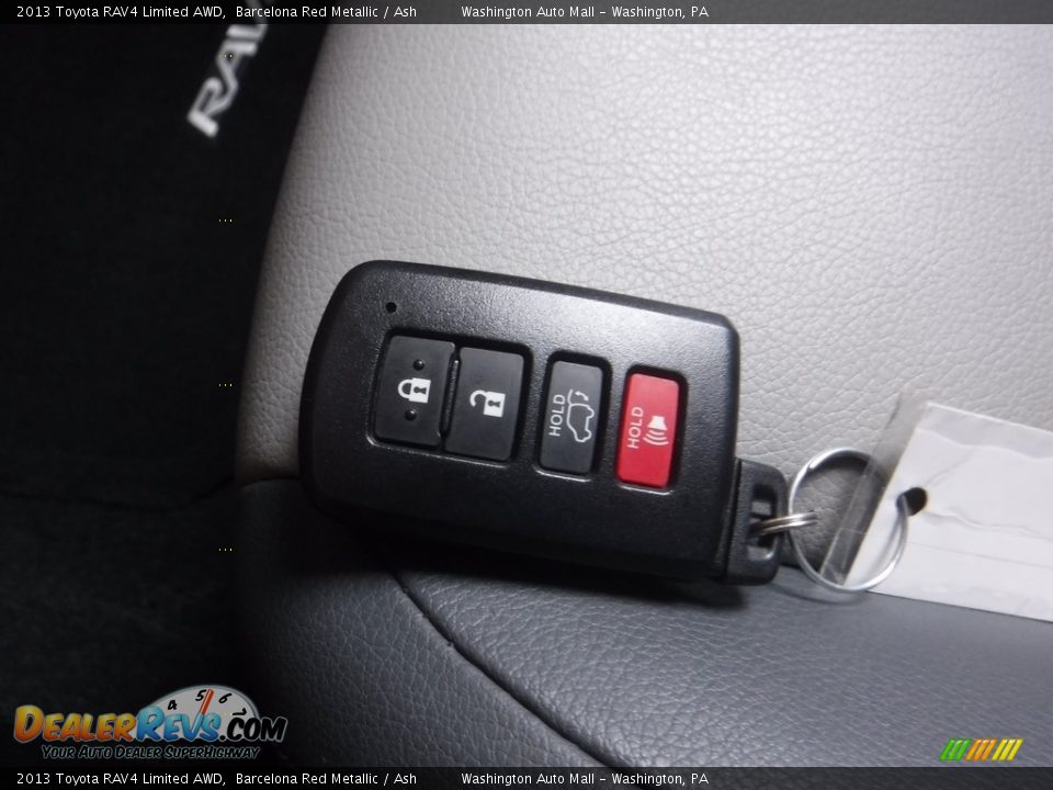 2013 Toyota RAV4 Limited AWD Barcelona Red Metallic / Ash Photo #24