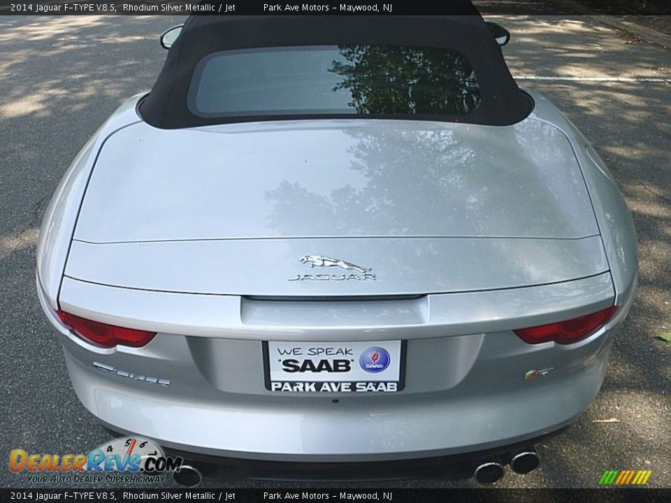 2014 Jaguar F-TYPE V8 S Rhodium Silver Metallic / Jet Photo #5