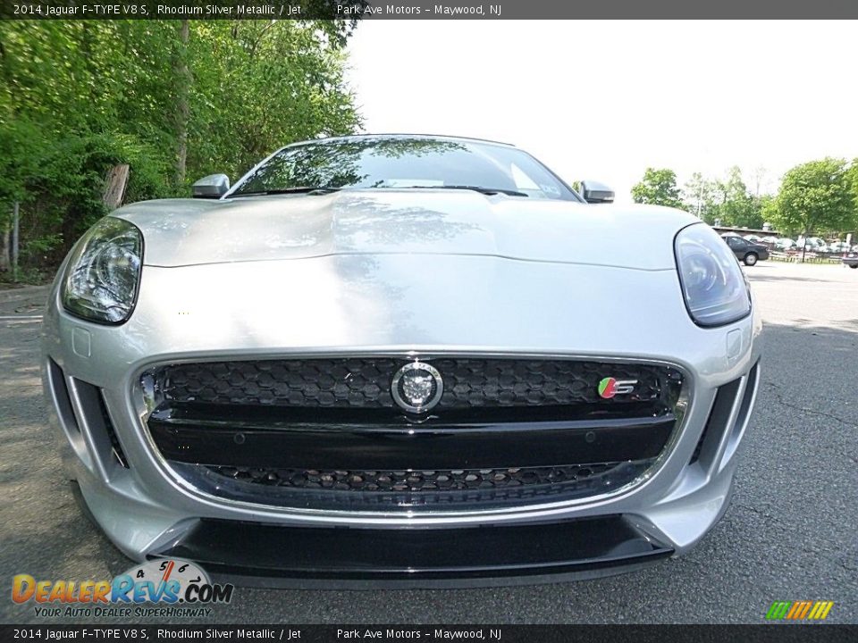 2014 Jaguar F-TYPE V8 S Rhodium Silver Metallic / Jet Photo #10