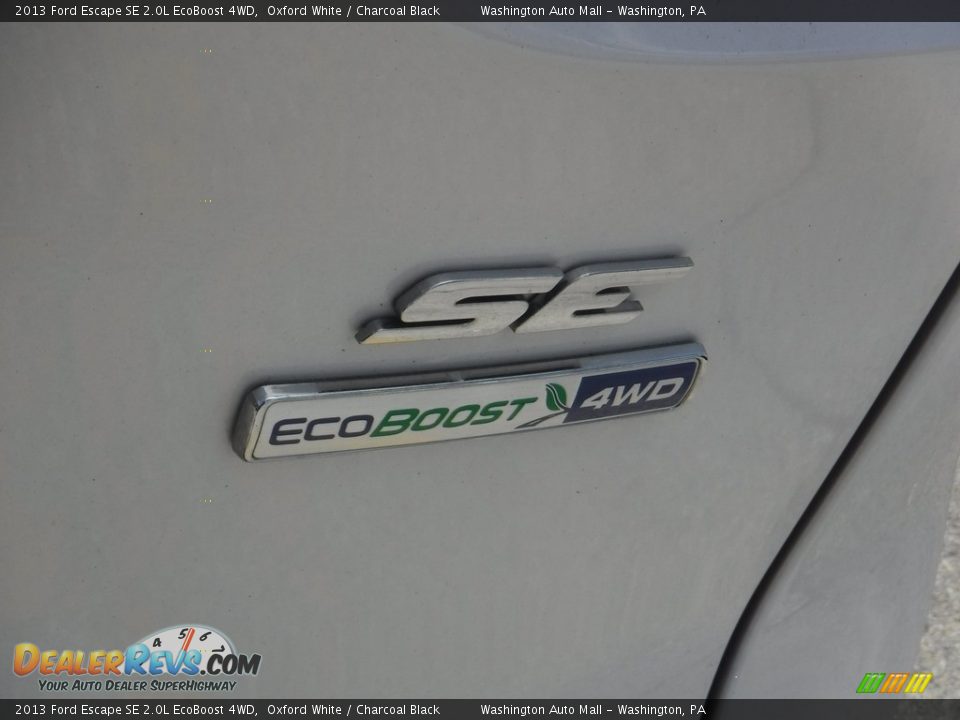 2013 Ford Escape SE 2.0L EcoBoost 4WD Oxford White / Charcoal Black Photo #12