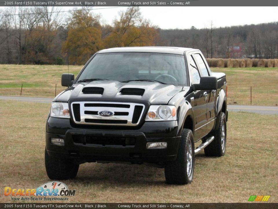 2005 Ford F150 Tuscany FTX SuperCrew 4x4 Black / Black Photo #2