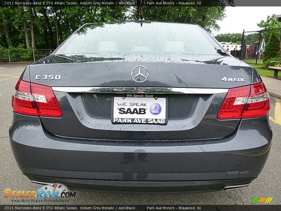 2011 Mercedes-Benz E 350 4Matic Sedan Indium Grey Metallic / Ash/Black Photo #4