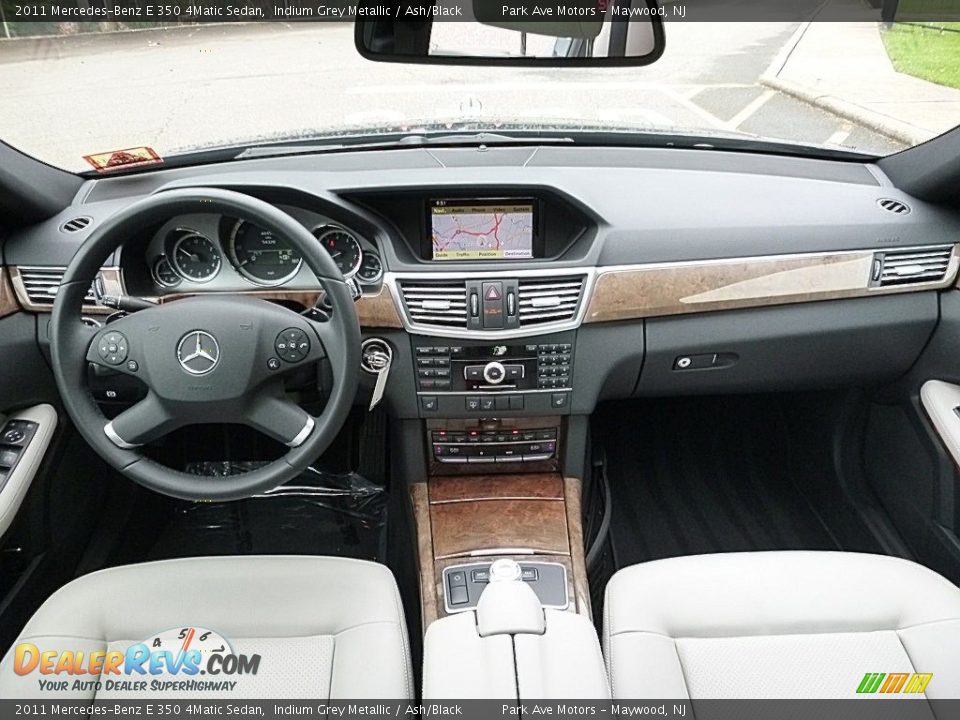 2011 Mercedes-Benz E 350 4Matic Sedan Indium Grey Metallic / Ash/Black Photo #25