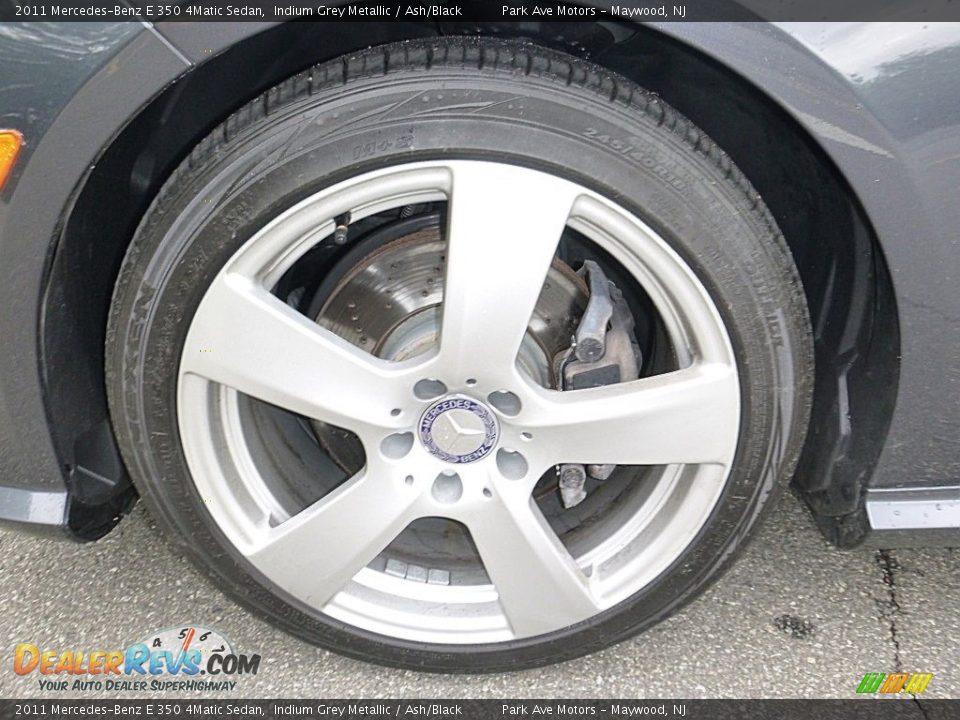 2011 Mercedes-Benz E 350 4Matic Sedan Indium Grey Metallic / Ash/Black Photo #33