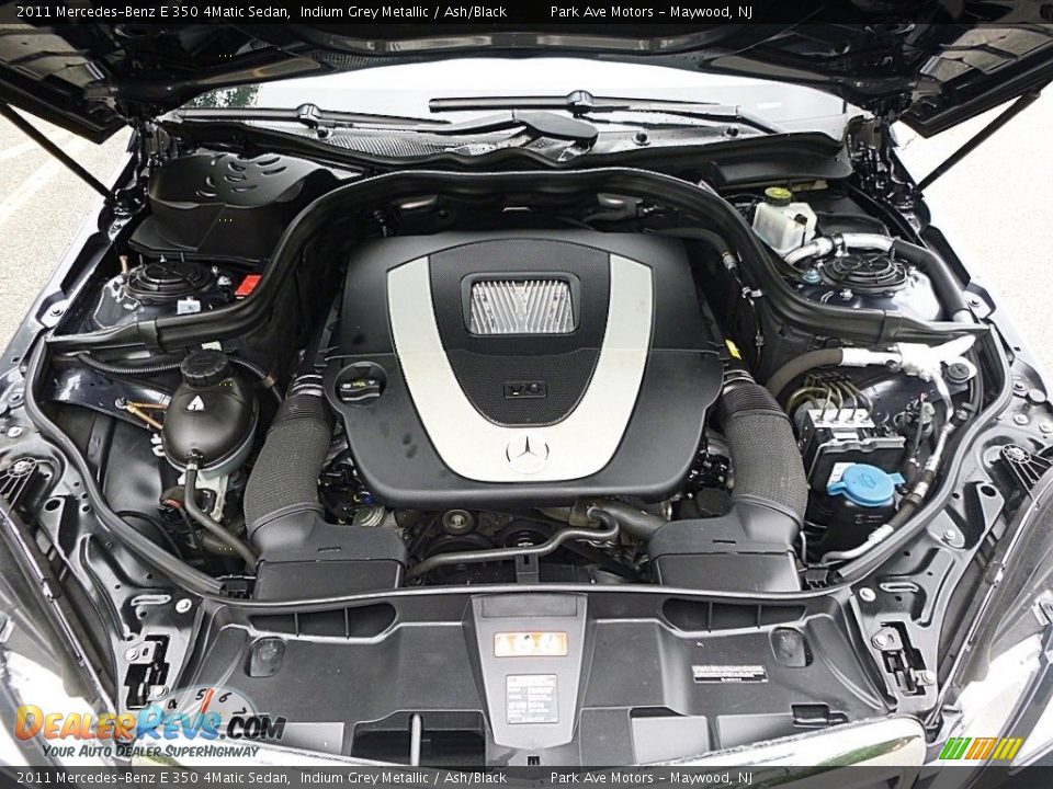 2011 Mercedes-Benz E 350 4Matic Sedan Indium Grey Metallic / Ash/Black Photo #34