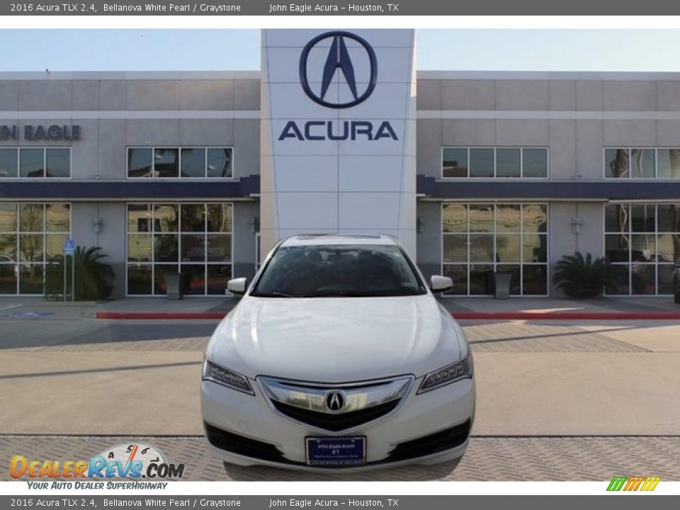2016 Acura TLX 2.4 Bellanova White Pearl / Graystone Photo #2