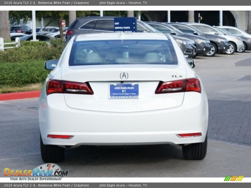 2016 Acura TLX 2.4 Bellanova White Pearl / Graystone Photo #6