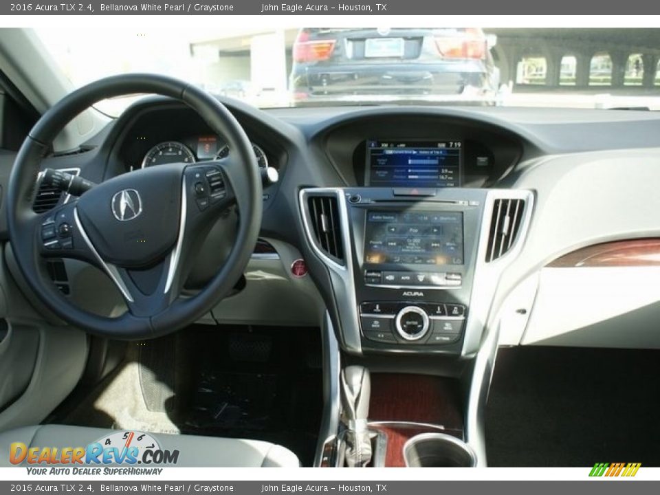 2016 Acura TLX 2.4 Bellanova White Pearl / Graystone Photo #9